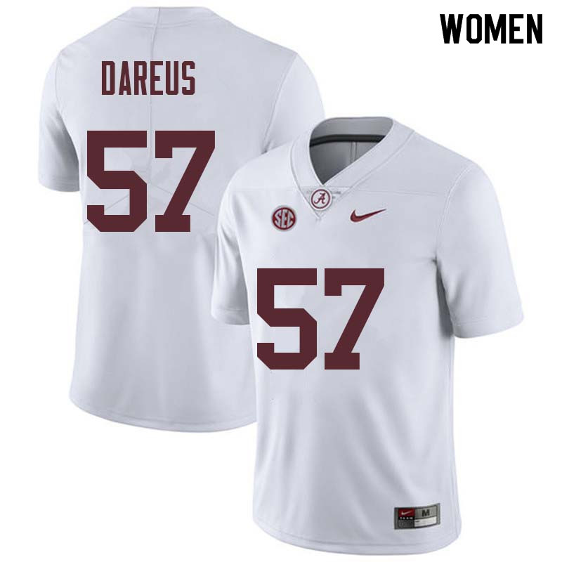 Women #57 Marcell Dareus Alabama Crimson Tide College Football Jerseys Sale-White